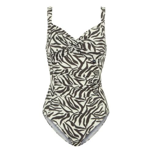Regatta Womens/Ladies Sakari Zebra Print Tummy Control One Piece Swimsuit