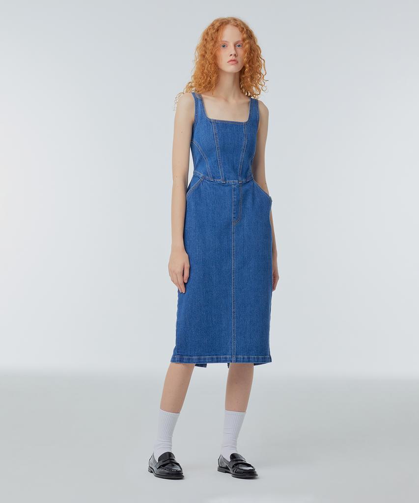 INSTANTFUNK Jeans-Korsettkleid