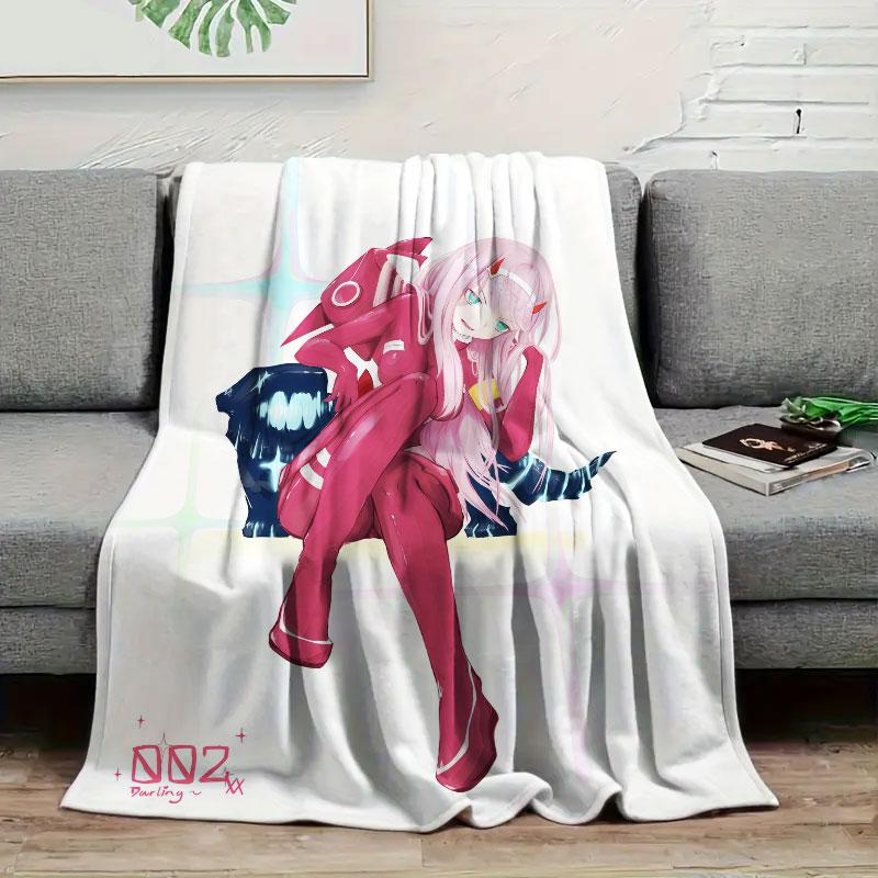 

1Pc Cartoonwoman Print Flannel Blanket, High quality Comfortable for All Seasons, Home Decor, Warmth and Comfort, Perfect for Christmas Gifts 80cm x 120cm