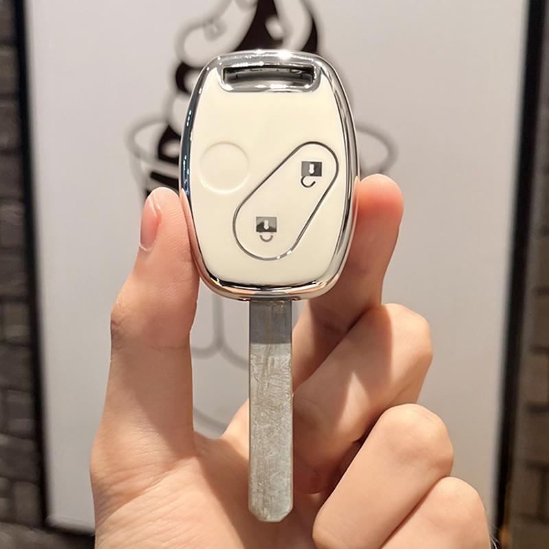 TPU Car Remote Key Case Cover Shell For Honda Accord Civic CRV CR-V Pilot Insight Ridgeline 2 3 Button Protector Holder Fob Bag