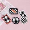 Handmade Resin Accessories: Chessboard Pattern Shoe Buckle, Hairpin, and Jewelry Material Set
