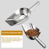 Ergonomic Handle Pet Food Scoop Stainless Steel Ice Scoop Food Measuring Cup  Household