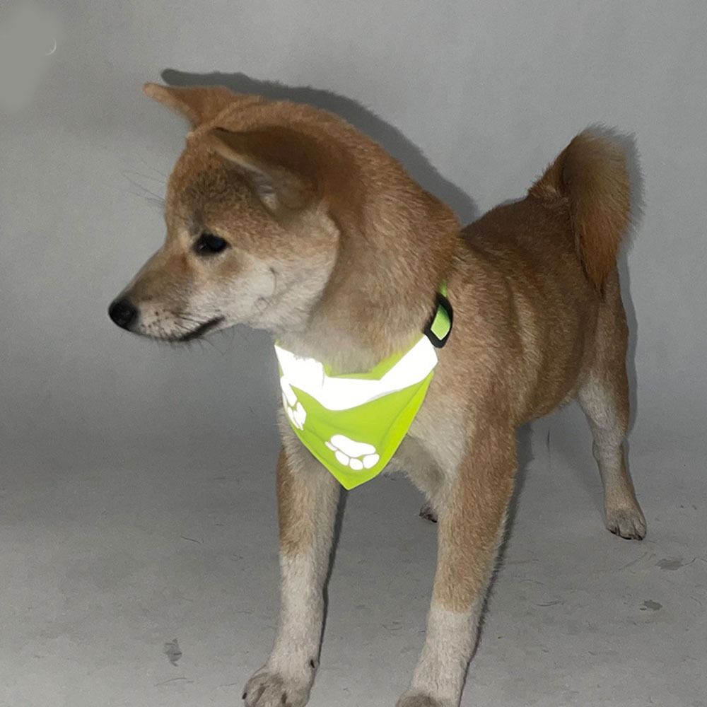 Anti accidental Dog Triangle Scarve Reflective Pet Drool Scarve Pet Reflective Scarf  Pet Collars