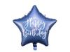 Partydeco Balon Foliowy Happy Birthday 40Cm Granat