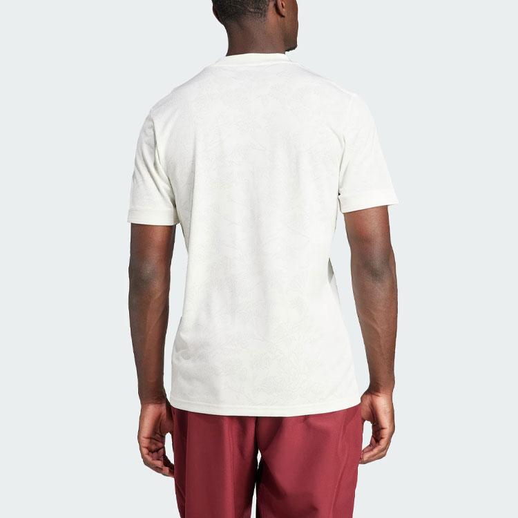 adidas FC Bayern Lifestyle Third Kit Embroidered Short Sleeve Soccer Jersey Men Tops Han-Jade-White HR3726