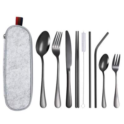 ZISIZ Stainless Steel Portable Cutlery Set