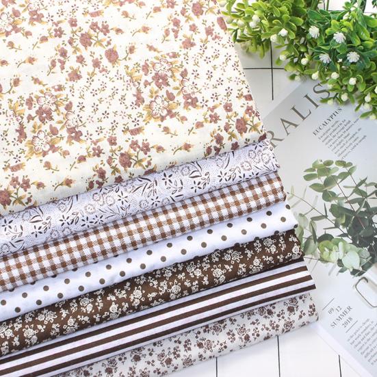 1 Set Patchwork Cloth Smooth Surface No Odor Cotton Wrapping Sewing Craft Cloth for Home