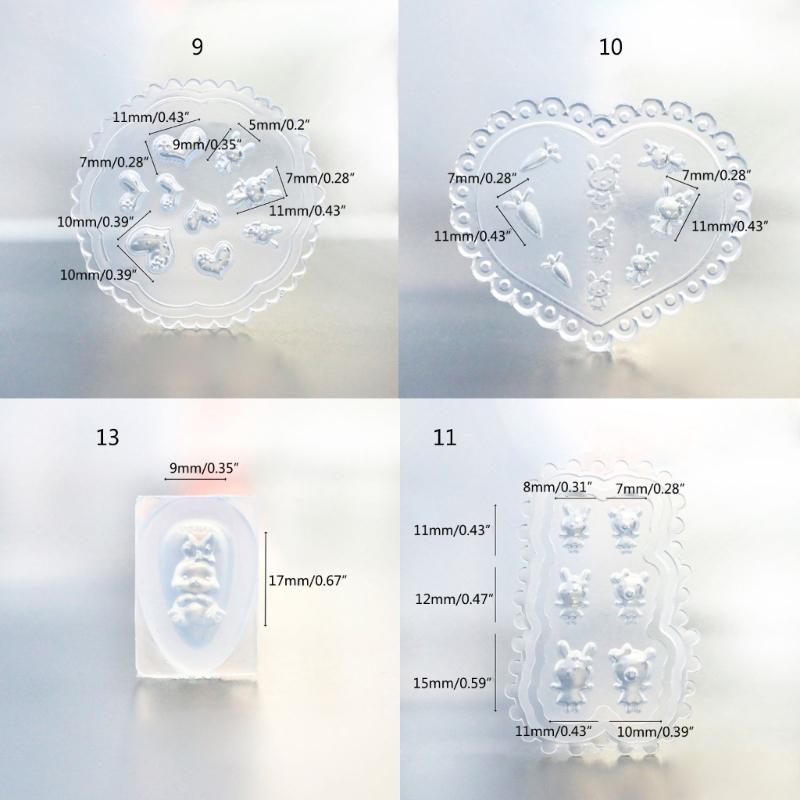 DIY 3D Silicone Nail Art Decortive Design Mold Nail Art Making Tools Mould