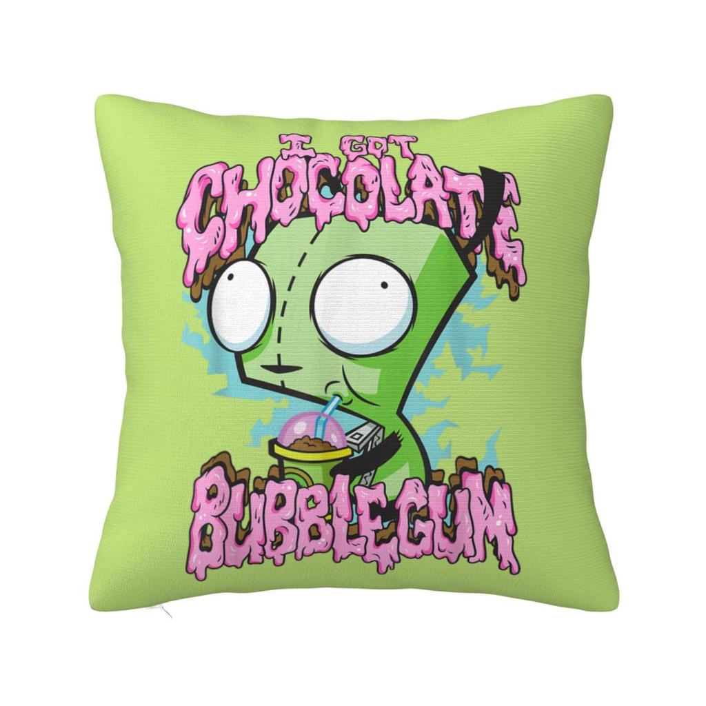 Invaders Zims Gir Cartoon Square Pillow Case Cushion Covers Fashion Polyester Decorative Pillowcase For Bed 40*40Cm