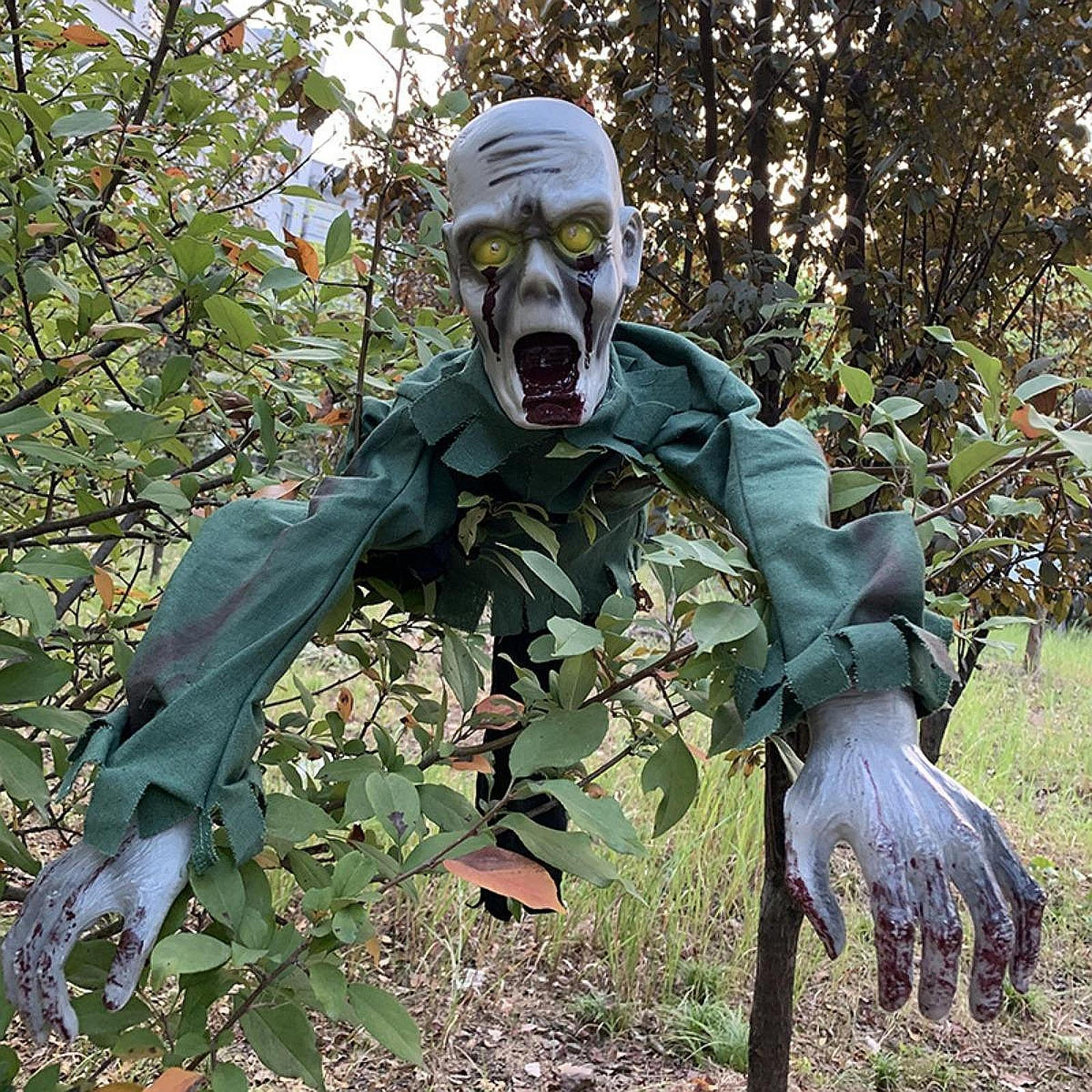 

Хэллоуин ползающий призрак жуткий реквизит многоразовый подарок ужас дом с привидениями декор для Without Hair