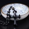 Classic Religious Emerald Green Imitation Jade Jesus Statue Pendant Necklace Men Women Christian Prayer Amulet Jewelry