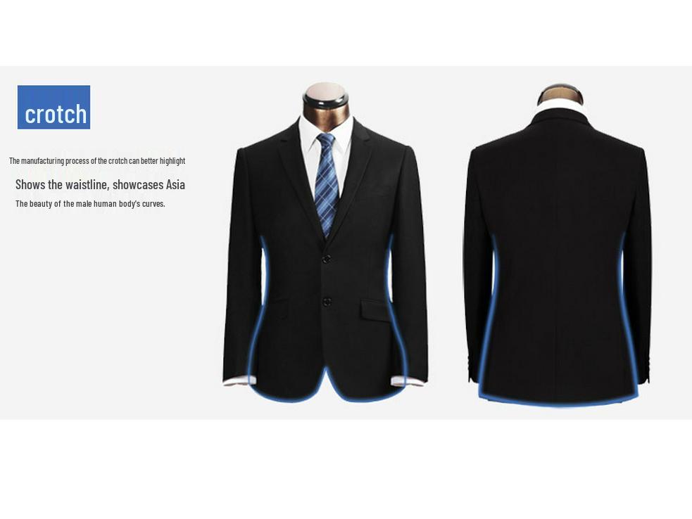 Erkek Kore İnce Kesim Takım Elbise - Sonbahar Kış İş Profesyonel Giyim