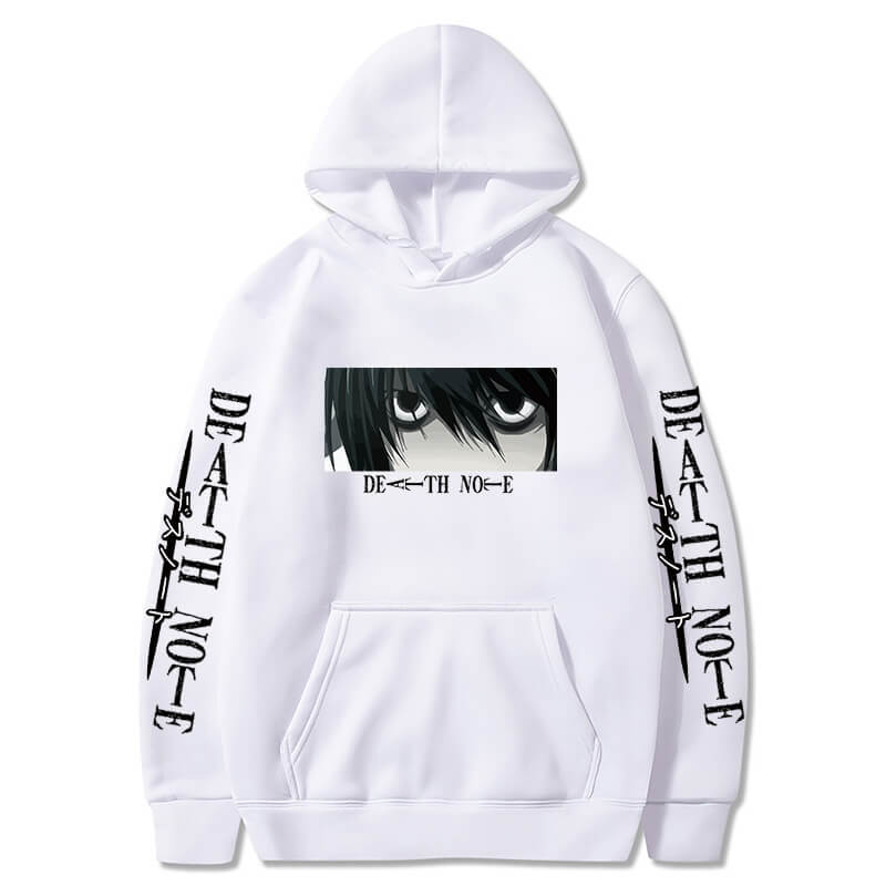 Japanese Animation Death Note Autunm Printed Men's Hoodie Hoody Clothes Vintage Casual Unisex Long Sleeve Pullovers