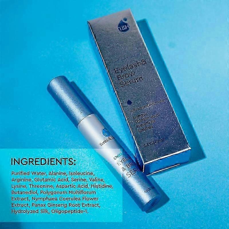 3ml Eyelash Growth Serum, Lengthen Thicken Volumize Eyelashes & Eyebrows, Gentle Effective Formula, Non-Irritating for Sensitive Skin