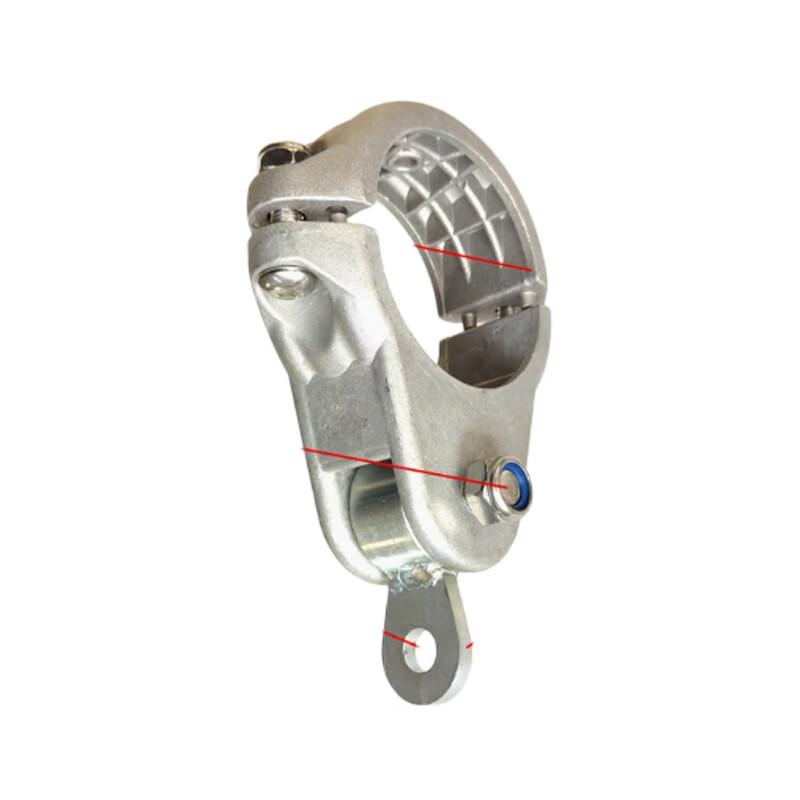 Outdoor Heavy-Duty Round Pipe Swing Buckle