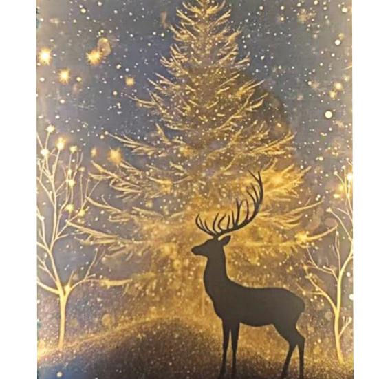 

Yousheng Christmas Ornament USB Port Hologram Mirror Festive Atmosphere Sparkling Christmas Decoration Home Party Holiday Decor B