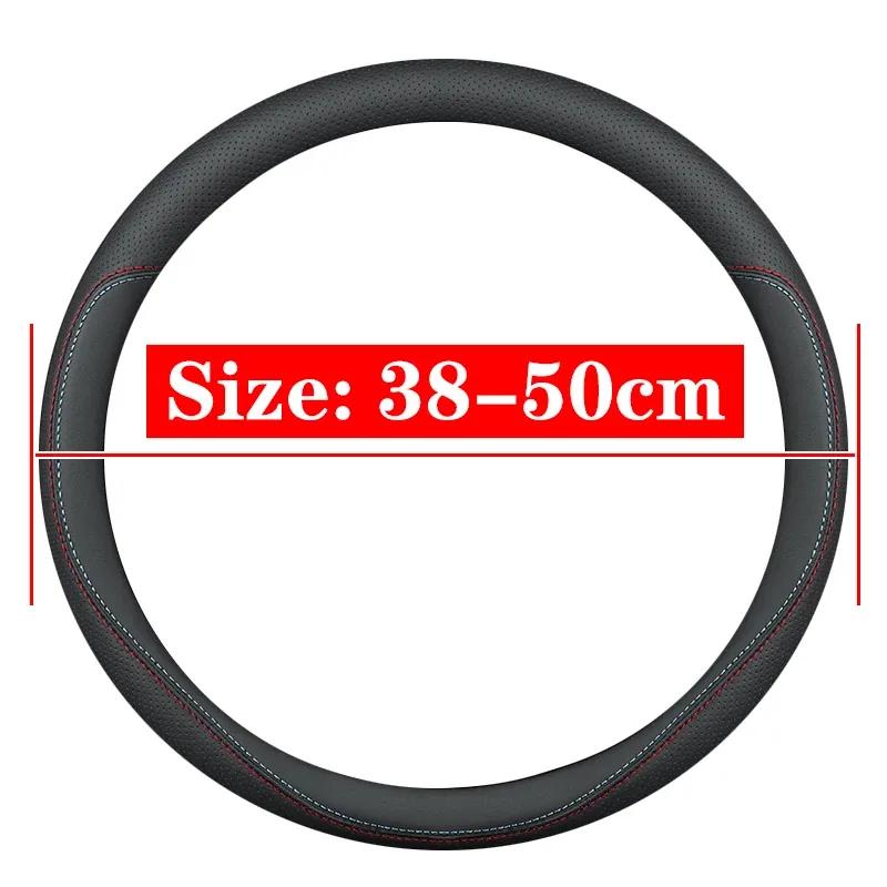 38CM 40CM 42cm 45cm 47cm Auto Vrachtwagen Extra Groot Kunstleer Stuurwiel Vlechthoes Universele Auto Interieur Accessoires