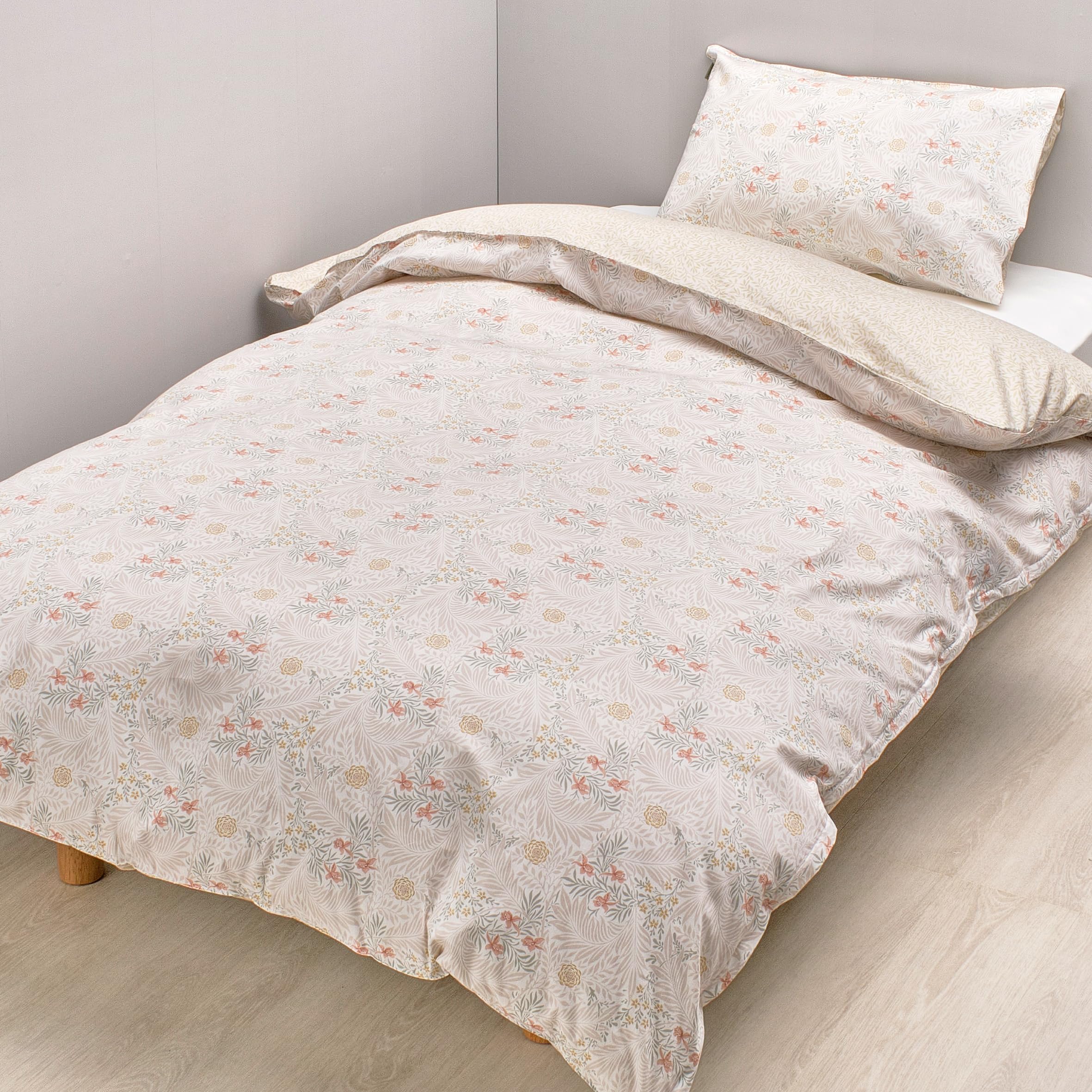 

Nishikawa Duvet Morris soft to the quick snaps for easy on and made in PI05900696 [Nishikawa] cover, single, washable, Gallery, Larkspur, touch, off, бежевый