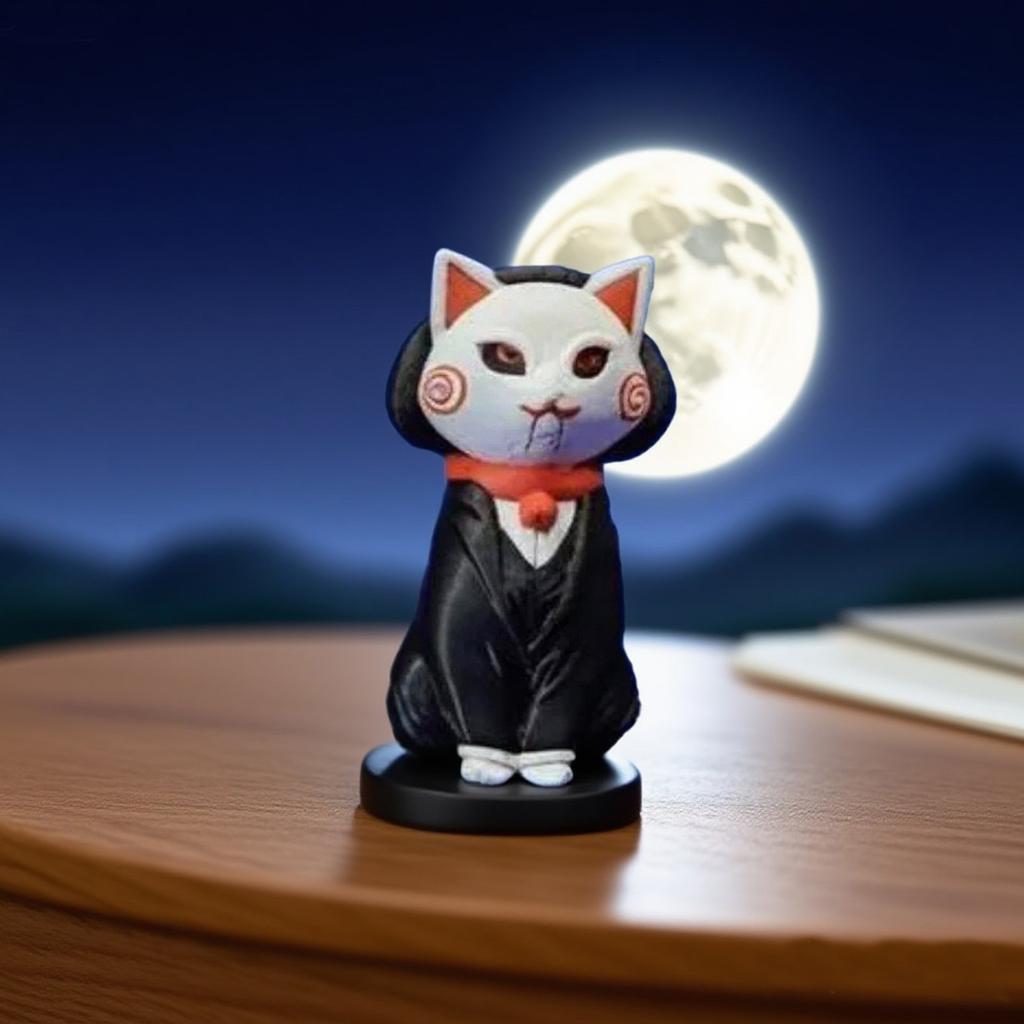 Cat Halloween Ornaments Animal Miniature Model Decoration Small Ornaments