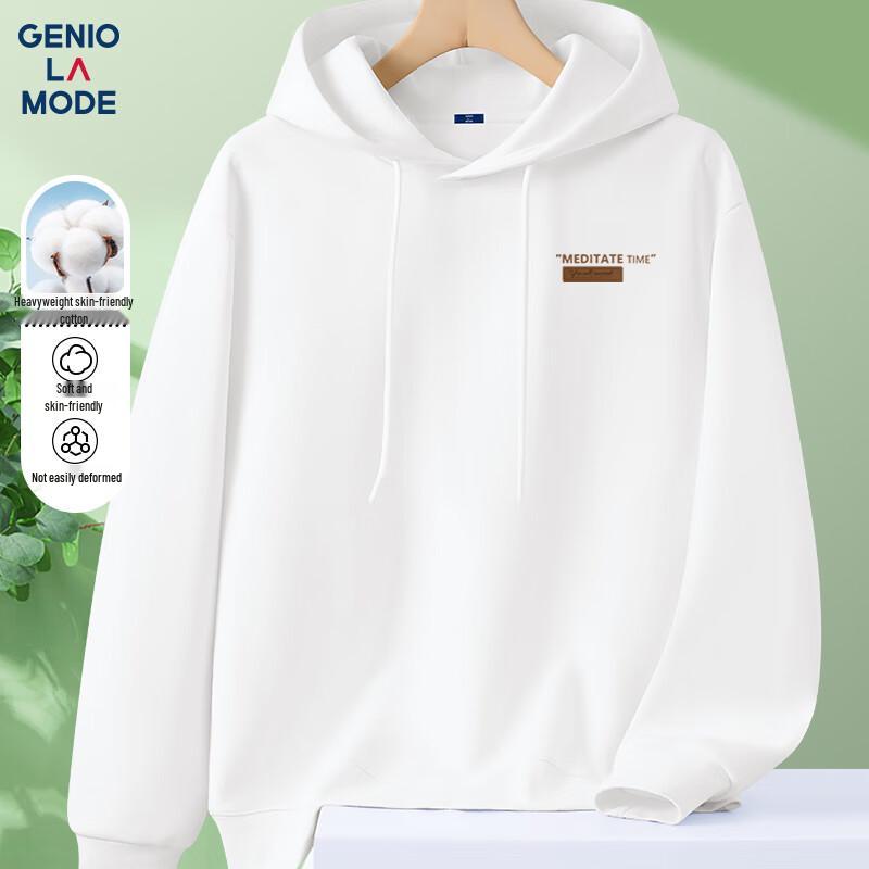 

GENIOLAMODE Men s Printed Hooded Sweatshirt XL