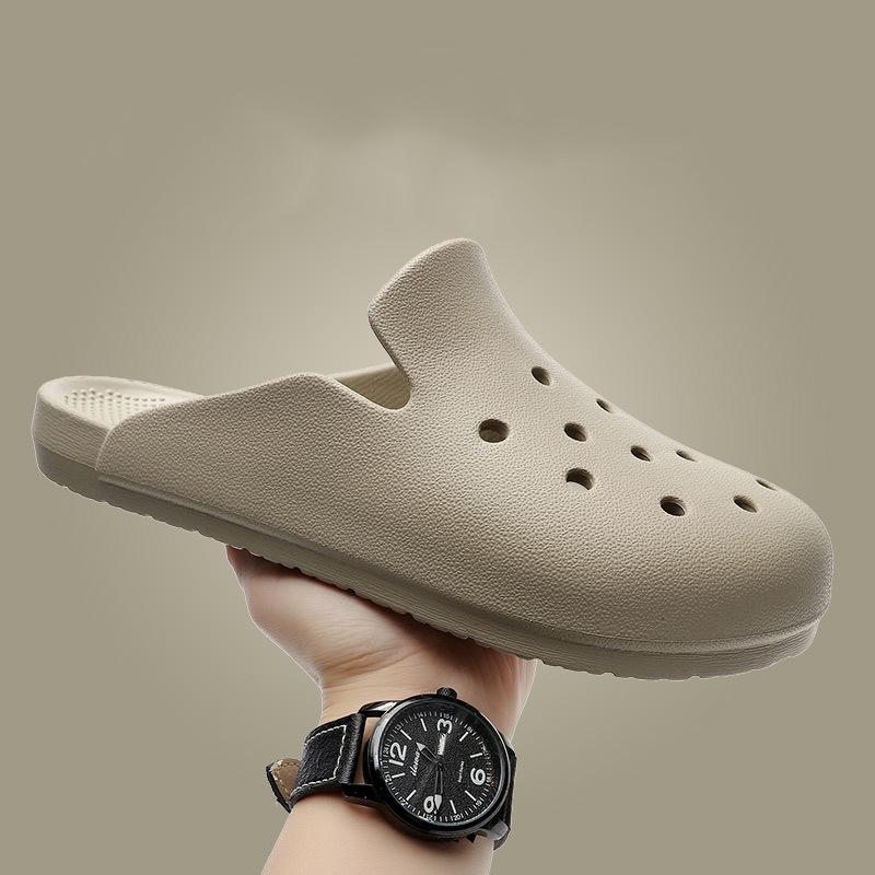 Fashion Crestar Women's Summer Sandals Outdoor Fashion Soft Bottom EVA Mules Non-slip Holes Garden Shoes Unisex Comfortable House Slides