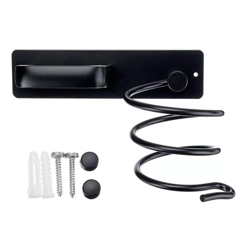 Wall-mounted Hairdryers Hairdryer Handle for Bathroom Shelf Organizer Aluminum Alloy Blower Bathroom Blower | Bathroom Shelfs