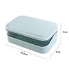 Portable 1Pcs Sponge Plate Drain Double Layer Sealing Soap Container Soap Case Soap Dish Soap Box