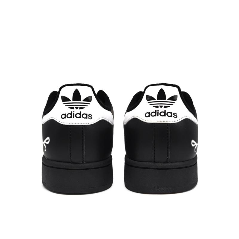 adidas Oryginalne SUPERSTAR Kropki Czarna Cholewka Odporne na Ścieranie Niskie Buty Skateboardowe Damskie Czarne Białe EG4959(Zespół598-)