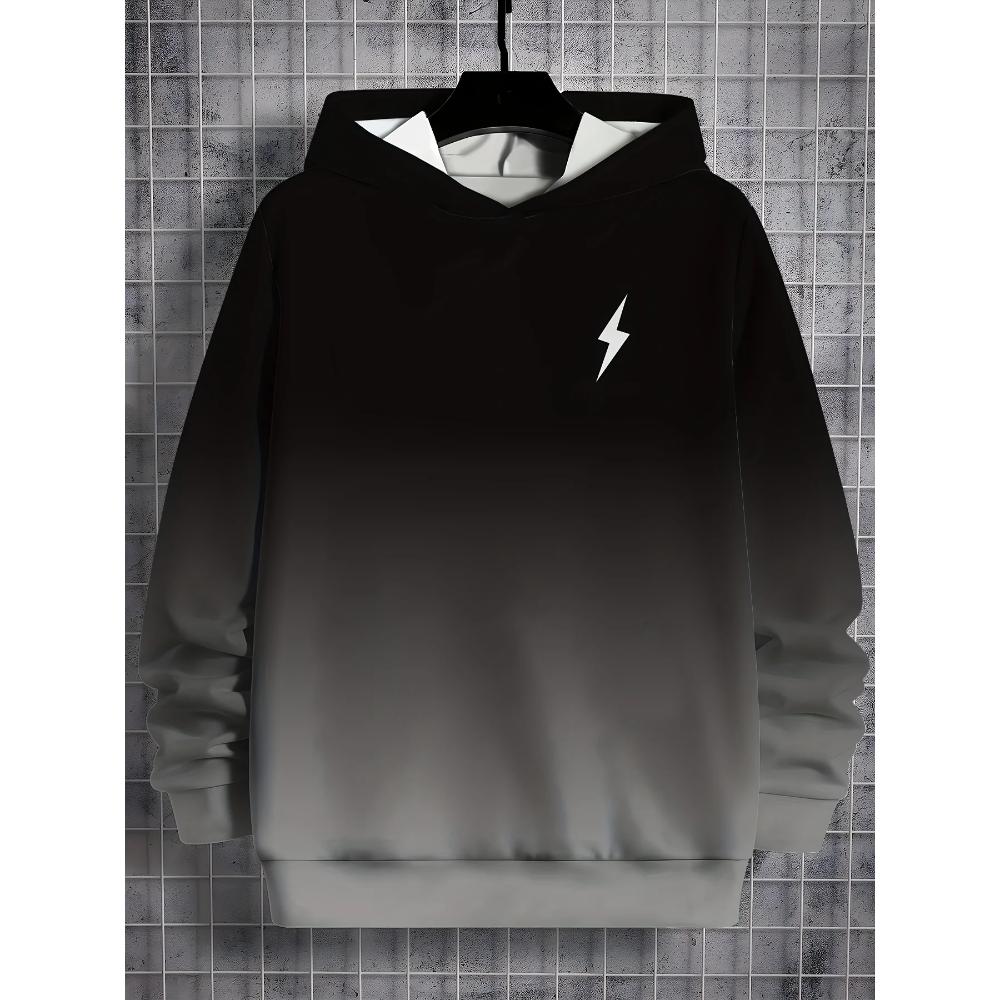 Men's Gradual Change Fashion Sweatshirt Casual Loose Hoodie Versatile Hoodies Sweatshirts Men’s