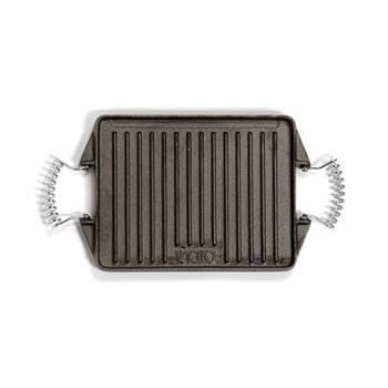 Plancha fonte de fer rectangulaire - - 47 x 27 cm - pour feux gaz ou braise barbecue
