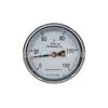 Axial Bimetallic Thermometer Gauge, Stainless Steel, for Industrial Boiler and Pipeline Temperature Measurement (WSS303/401/501).