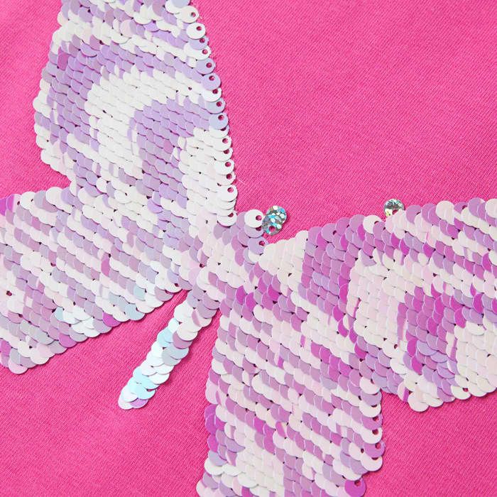 Children's T-shirt with Short Sleeves Dark Pink 92/104/116/128/140