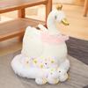 1 Set Kawaii Chick Family Plush Toys Chicken Mother Chick Baby Plush Dolls Simulation Hen With Nest Stuffed Animals Kids Gifts