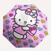 1pc Hello Kitty Love Hugs KindnessUmbrella with Plastic Handle,Suitable for All Seasons Home Travel Outdoor UmbrellaSanlio141