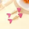 Pinkdudu Vintage Exaggerated Fish Bone Zinc Alloy Earrings Drip Oil Drop Earrings Women Jewelry PD2390