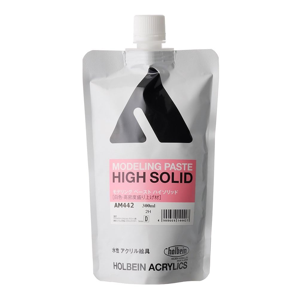 

Holbein Акриловая среда AM442 300 мл Моделирующая паста Высокая плотность Поднимающая 14442 (Белый агент высокой плотности) белый
