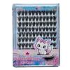 100-120 Cluster Self-Adhesive False Eyelashes,perfect for Women makeup,pre-bonded,14mm,C+ Curl,Long-lasting,waterproof,windproof