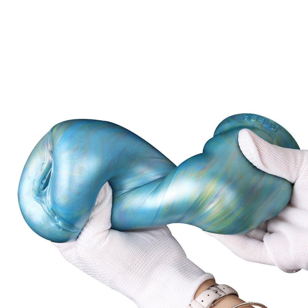 Silicone Male Masturbator Masturbation Cup Sex Toys Penis Training Device Gay Pocket Vagina Toy for Men Doll