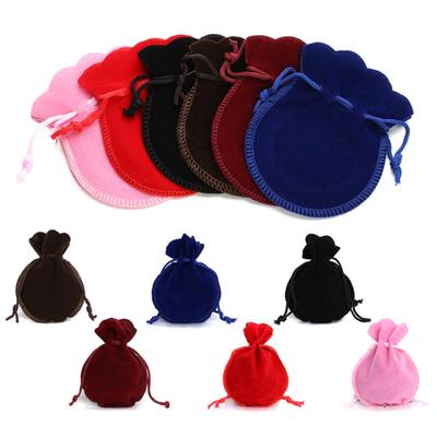 10 Stück Plüschtuch Kordelzug Halskette Armband Schmuck Geschenkbeutel Aufbewahrungstasche