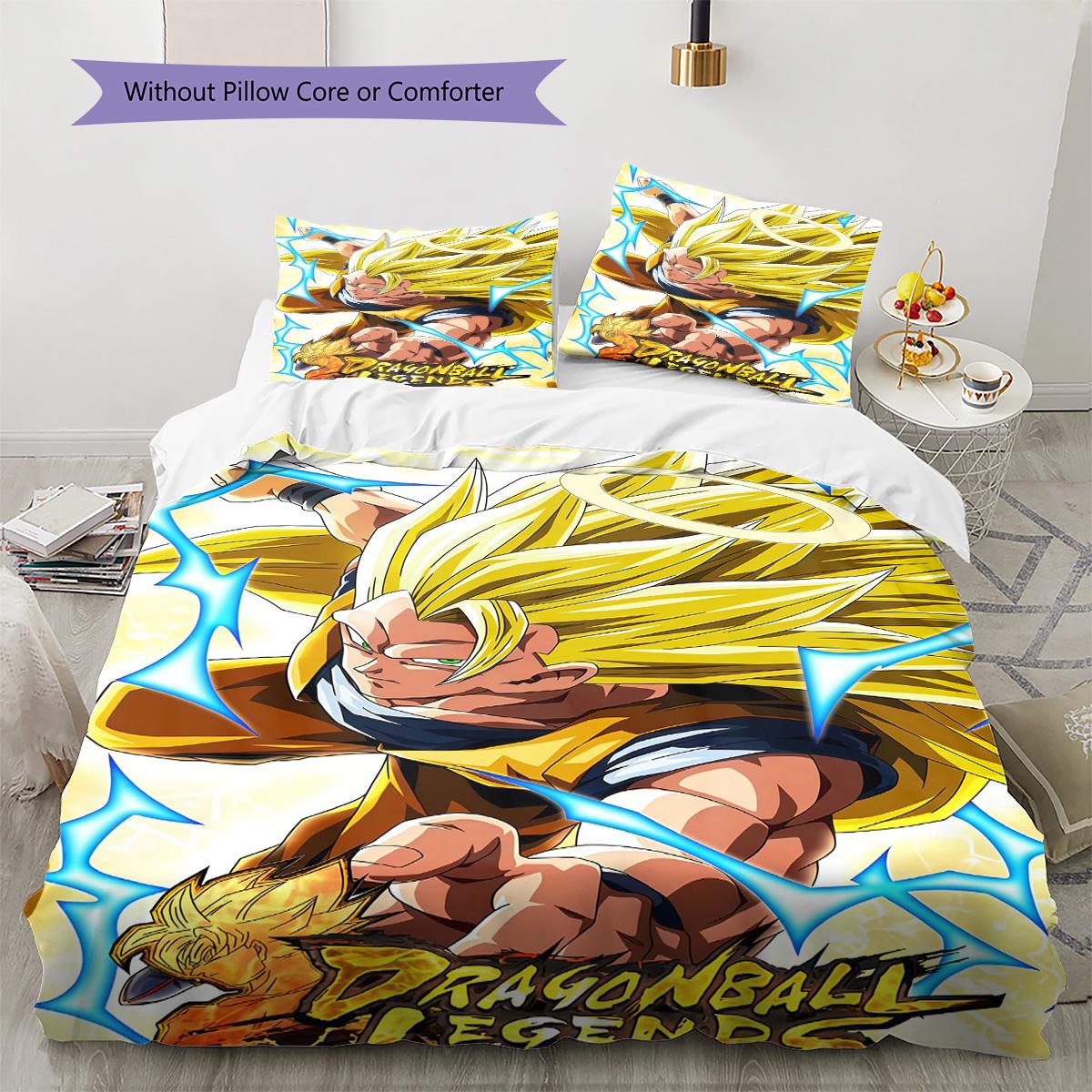 

Dragon Ball Flash Bedding Set Soft Duvet Cover Pillowcases Comfortable 135x200cm