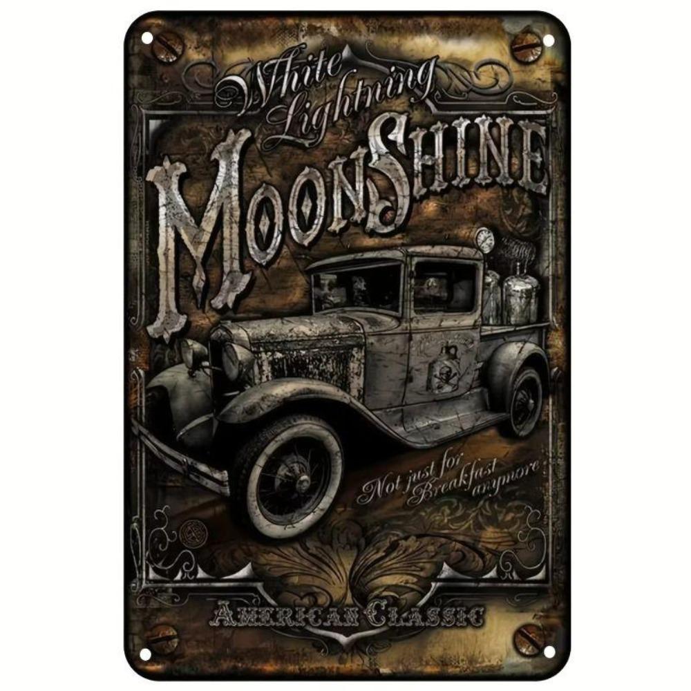 Affiche Panneau Métallique Rétro Boîte de conserve Man Cave Garage Art Décoration Murale Maison