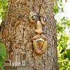Cross-border Bark Glow Tree Monster Face Resin Ornament - Creative Easter Outdoor Decoration