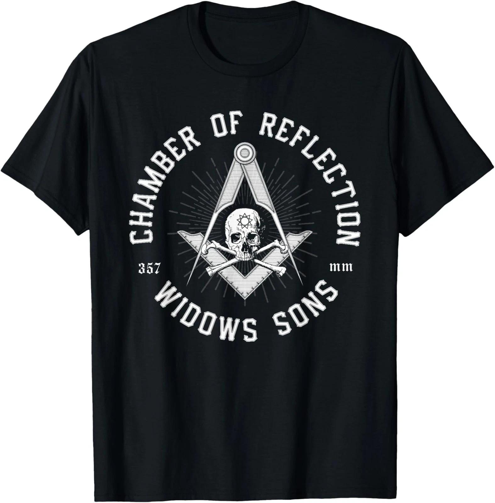 NEW LIMITED Widows Sons Masonic Square and Compass - Freemason T-Shirt XL