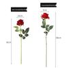 Red Velvet Rose Artificial Flowers - 10 Long Stems for Living Room or TV Cabinet Decor