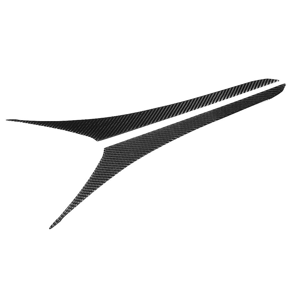 2pcs Car Interior Carbon Fiber Center Console Side Trim Strip Fits for Lexus