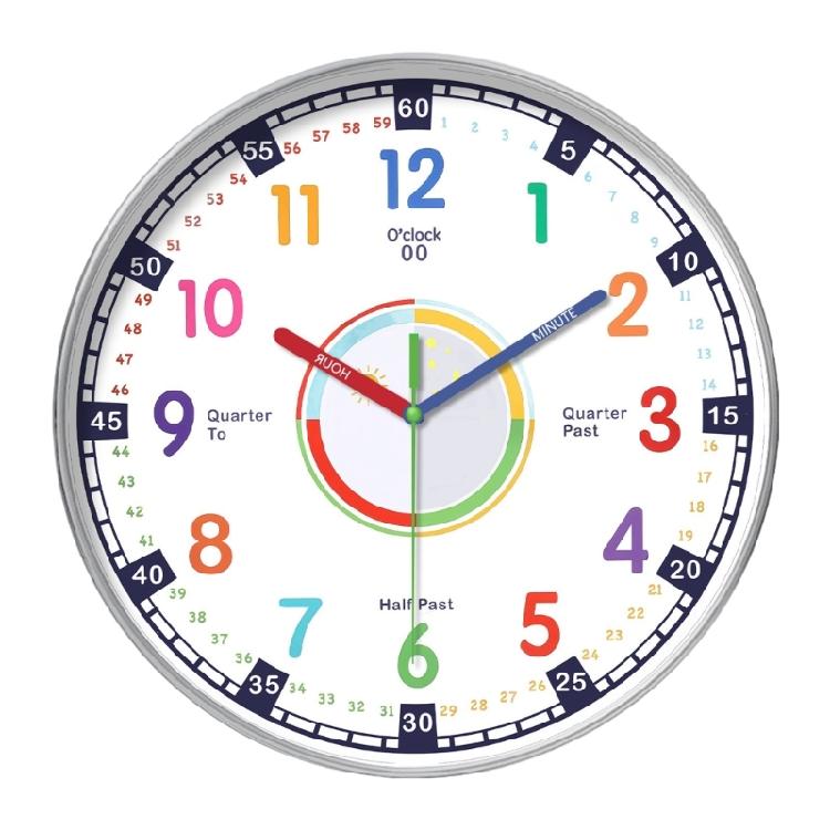 Kids Wall Clock Perfect For Kids Time Management Children Cartoon Wall Clock Telling Time Teaching Clock Early Education