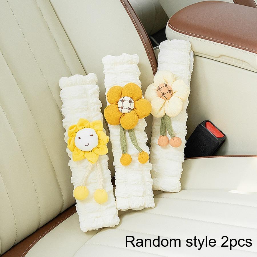 2pcs Car Seat Belt Shoulder Protector, in Car Anti Pinch Shoulder Protector, Universal for All Seasons, in Car Supplies