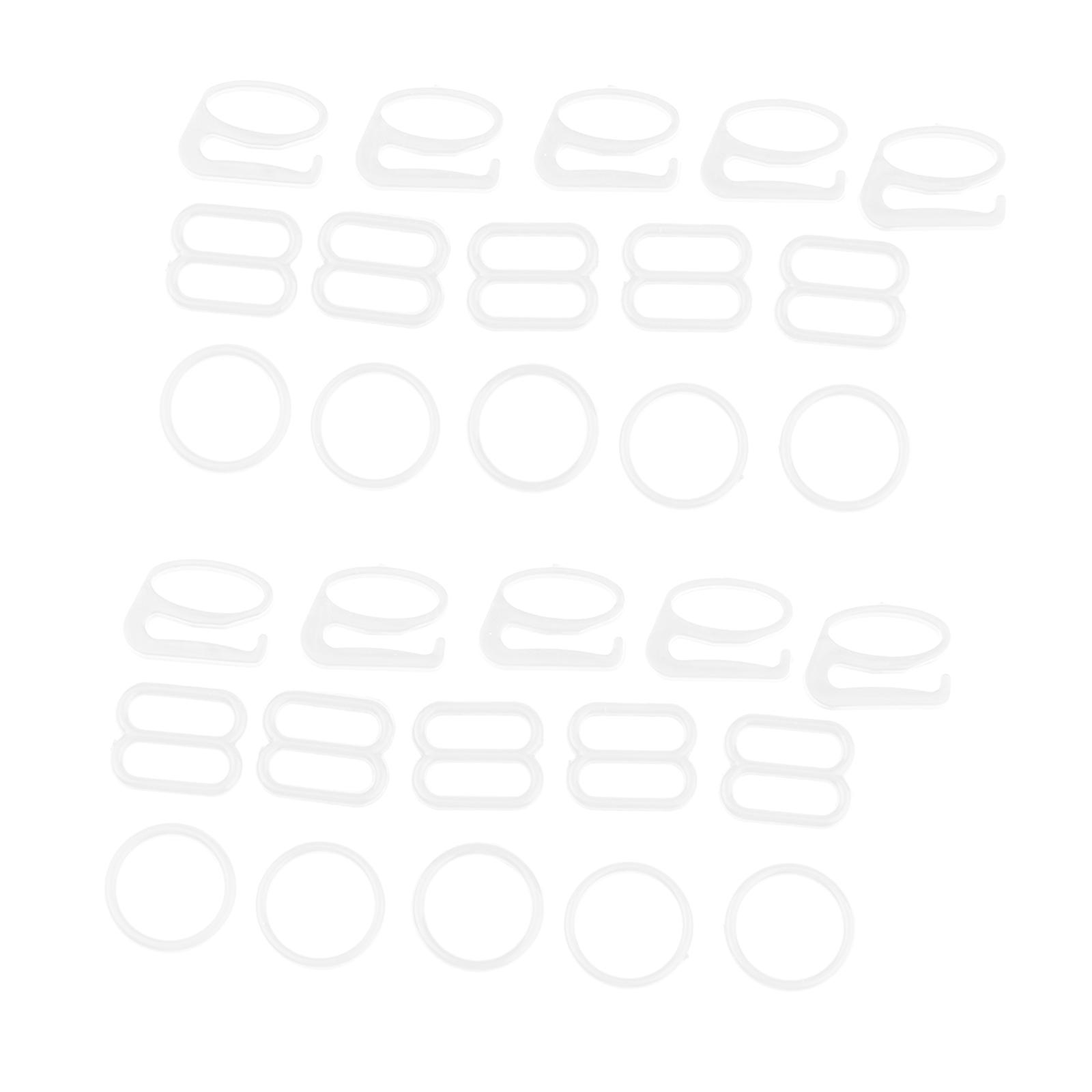 

10 комплектов регулируемых удлинительных нейлоновых ремешков-слайдеров для замены крючков для нижнего белья белый