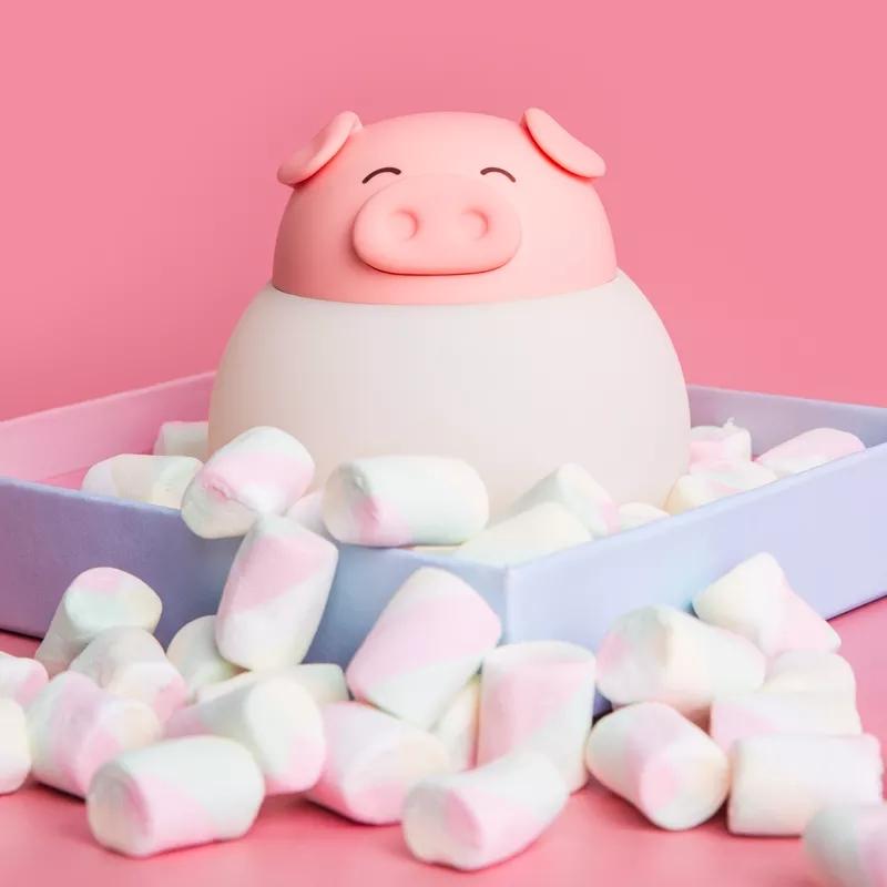 Rechargeable Portable For Kid Room Bedroom Bedside Acrylic Silicone Night Light Led Puppy Cute Bear Sleep Animal Night