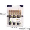 Value Pack Six Children's Toothbrushes Household Soft Bristle Cleaning Brush Preventing Tooth Decay Cartoon Bear Brush Handle